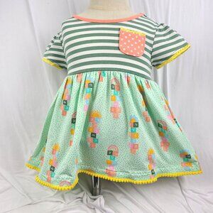 Matilda Jane Dream Chasers Let's Go Everywhere Tunic Hopscotch Stripes New 2